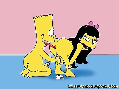 Famous toons bart and lisa..